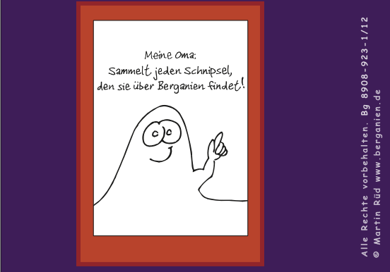 Worte an einen Berganien-Reisenden (Gedicht); Klicken Sie hier für nächsten Comic-Teil!